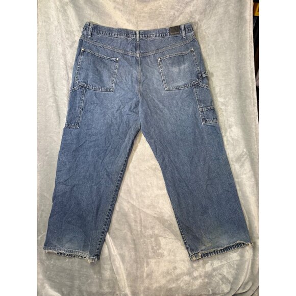 Levis Silvertab Carpenter Jeans Size 42x30 Relaxed Fit  Cotton Blue Denim Made I - Picture 7 of 16